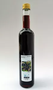 Schwarzer Johannisbeerlikör, Likör, Spirituose, 0,5 Liter Glasflasche - Bild 1 von 9