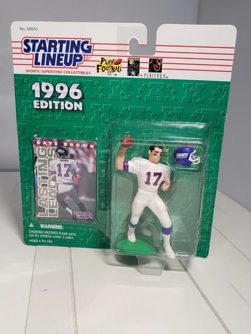 Dave Brown New York Giants 1996 Starting Lineup Collector Card and Figure Look! Cover