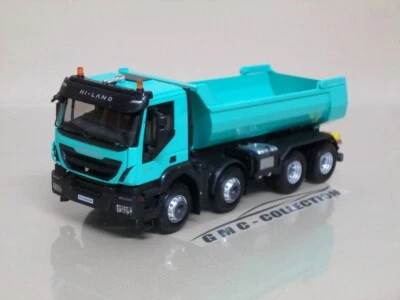 IVECO TRAKKER Hi-LAND VERDE GREEN CASSONE RiBALTABiLE CAMiON TRUCK ELiGOR 1/43 - Immagine 1 di 4