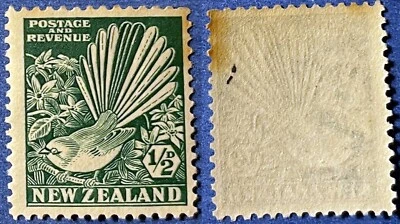 Nueva Zelanda 1935 Fantail Bird Sc-185 verde MNH OG #Bk12 - vendedor de Estados Unidos Foto 1 de 2