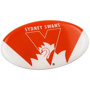 Sydney Swans AFL Lensed Team Oval Decal Badge - Cars, Bikes Laptops, Most Things - Picture 1 of 1