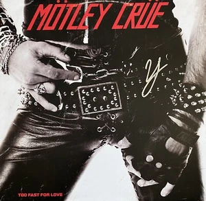 VINILE VINCE NEIL AUTOGRAFO FIRMATO MOTLEY CRUE TOO FAST FOR LOVE - Foto 1 di 2