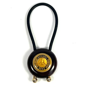 Wooden Keychain MERCEDES Vintage Original Authentic Collector Technical - Imagen 1 de 4