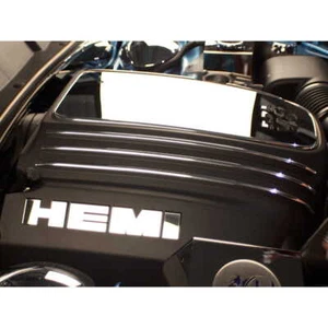 Juego de letras de cubierta de motor 'HEMI' de acero inoxidable pulido para Dodge Challenger 2009-19 - Imagen 1 de 9