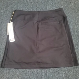 Ladies Cutter Buck CB DryTech Golf Skort Skirt Pocket Solid Black S M L XL - Picture 1 of 5