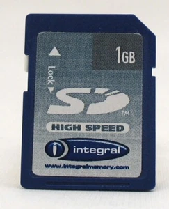 1GB FULL SIZE INTEGRAL HIGH SPEED MEMORY CARD NINTENDO 3DS Wii CAMERAS - Picture 1 of 1