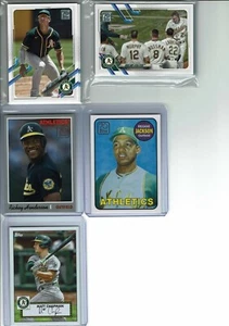 2021 Topps Baseball Series 1 & 2 Oakland Athletics Team Set (21) Base Cards +++ - Picture 1 of 1