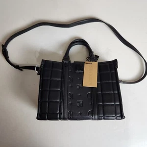 New With Tags Steve Madden Square Black Quilted Crossbody Bag - Picture 1 of 13
