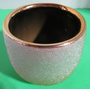 Fioriera vintage Designpac vaso testurizzato oro dorato alto 4" - #1 - Foto 1 di 6