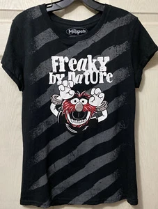 Kids Sz 15/17/XL The Muppets “Freaky By Nature” Black Shirt  - Picture 1 of 4