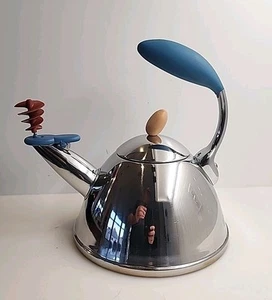 Michael Graves Tea Kettle Stainless Whistling Spinner 2.5 Qt Signature Pot - Picture 1 of 12