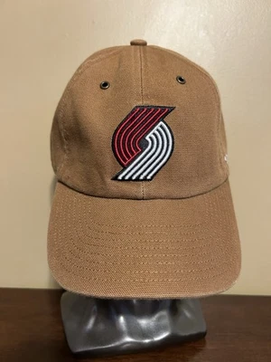Portland Trailblazers Carhartt x '47 Clean Up Hat Duck Cloth Brown NEW SAMPLE - Image 1 of 4