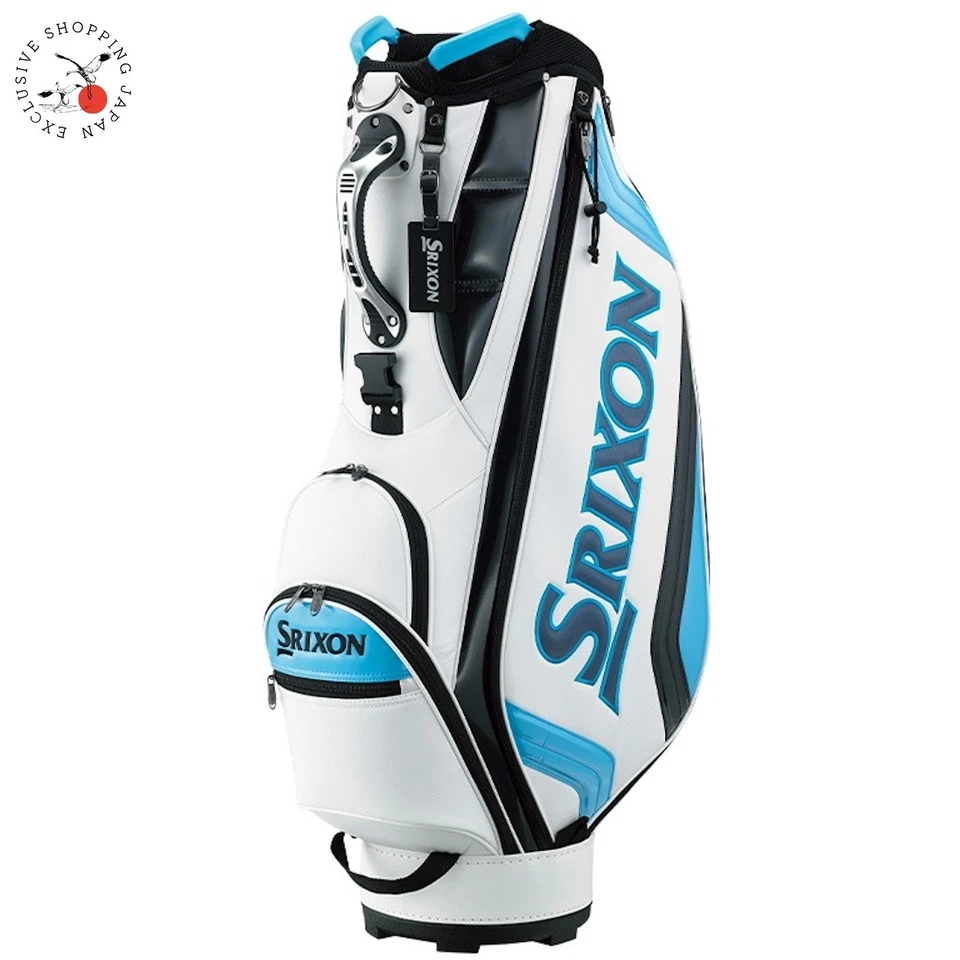 Dunlop Golf SRIXON Cart Bag 9.5inch Lightweight 3.0kg 4-way 2024 Men White/Blue  - Image 1 of 4