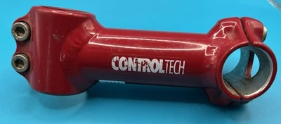 (2Q) Control Tech Stem,  1 1/8",  made in USA,  100mm, red, 1" handlebar clamp - Image 1 of 4