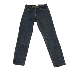 LL Bean Women's Jeans Size 4 Blue Classic Fit Straight Stretch Mid Rise Denim - Picture 1 of 4