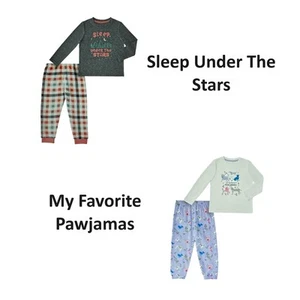Member's Mark Girl's 2 Piece Cozy Easy Pull On Fleece Pajama Set - Picture 1 of 8