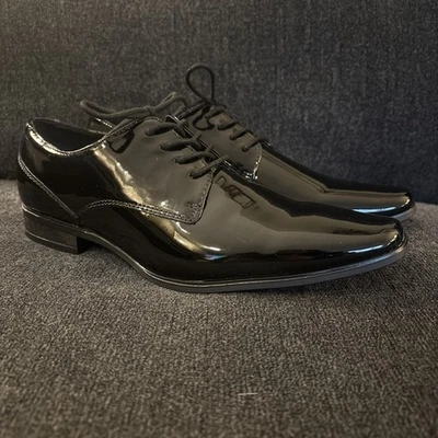全新 Calvin Klein Brodie 漆皮正装鞋 系带 尺码 10 1/2 M — 第 1/4 张图片