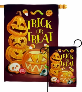 Spooky Sweet Garden Flag Halloween Fall Decorative Small Gift Yard House Banner - Picture 1 of 17