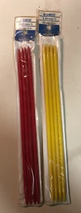 Patons double pointed knitting needles. size 5.5mm 23cm, set of 4. yellow or red - Picture 1 of 1