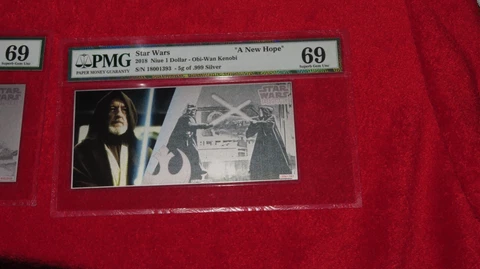 Disney's Star Wars Niue 1 Dollar 5g .999 silver OBI-Wan Kenobi A New Hope PMG69 Cover