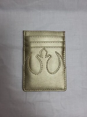 Portatarjetas Star Wars Loungefly Gold Rebel | Buen estado ¡Ver fotos! ¡Envío gratis! Foto 1 de 4