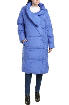 CHAQUETA LARGA PARKA CON CAPUCHA UGG PERIWINKLE CATHERINA PUFFER, MUJER TALLA MEDIANA ~NUEVA Foto 1 de 4