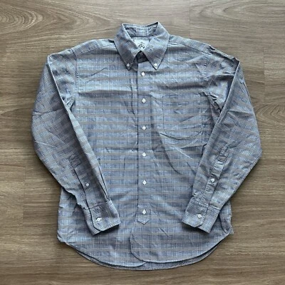 Camisa Brooks Brothers Negra Polar Thom Browne Oxford Tela Abotonada Talla BB1 Foto 1 de 4