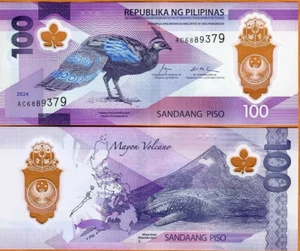 Philippines Billet 100 PISO 2025 NOUVEA NEW POLYMER PAON NEUF UNC - Foto 1 di 1