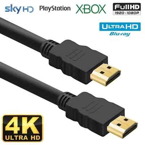 CABLE HDMI 2.0 ALTA VELOCIDAD CHAPADO EN ORO CABLE RÁPIDO HD 4K 2160P 3D HDTV 1080P - Imagen 1 de 20