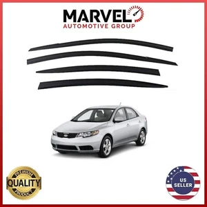 Window Sun Vent Visor Rain Guards Deflectors For Kia Forte 2009-2013 - Foto 1 di 4