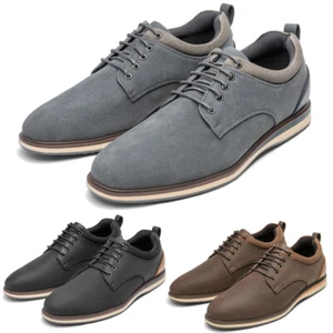 Men\'s Dress Oxford Casual Classic Comfortable Business Work Formal Shoes 8-13 - Picture 1 of 33