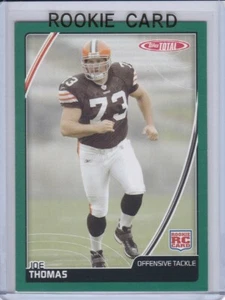 JOE THOMAS ROOKIE CARD Cleveland Browns 2007 TOPPS TOTAL FOOTBALL RC - Picture 1 of 2