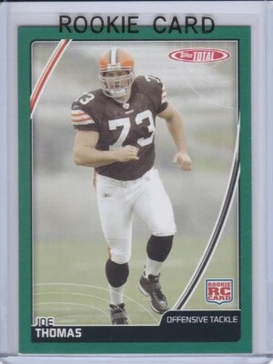 JOE THOMAS ROOKIE CARD Cleveland Browns 2007 TOPPS TOTAL FOOTBALL RC - Image 1 of 2