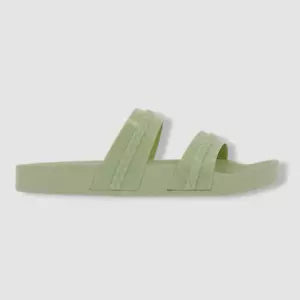 $135 Ancient Greek Sandals Women's Green Meli Jelly Slide Sandal Shoes Size 38 - Picture 1 of 5
