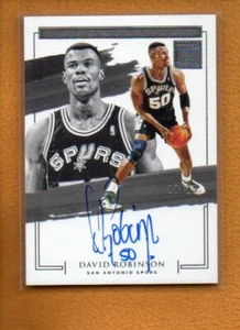 David Robinson 2020-21 Panini Impeccable Basketball Immortal Ink Auto /25 - Picture 1 of 2