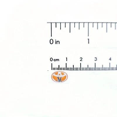 RC 1/10 TOYOTA Handcrafted Scale Emblem Badge Realistic Accessories Drift Body - Image 1 of 4