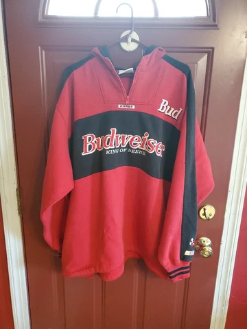 DALE EARNHARDT JR #8 Budweiser NASCAR Chase Authentics Hoodie Sweatshirt XXL 2XL Cover