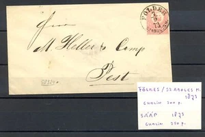 HUNGARY 1873 - PS COVER -- PM =FÖLDES - SAAP = G # P. 450 --F/VF - Picture 1 of 2