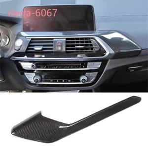 Real Carbon Fiber Center Console Dashboard Air Vent Trim For BMW X3 G01 X4 18-21 - Bild 1 von 11
