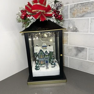 NEU Thomas Kinkade "Peace" Weihnachtslaternen Sparkle of the Season - Bild 1 von 7