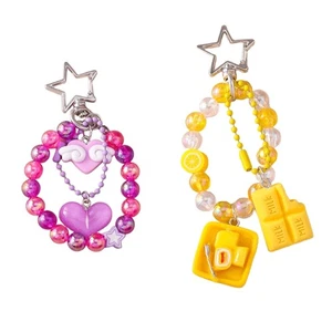 Aesthetic Keychain Charms Stylish Keychains Accessories for Women Bag Purse - Picture 1 of 10