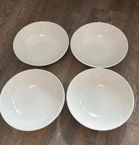Mikasa Ocean Jewel weiß Suppen-/Müslischalen 4er Set Auslaufmodell Muschel - Bild 1 von 6