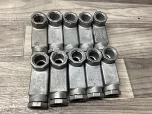 SET BESTEHEND AUS 10 KONDU LB-2 Leitungskörper 1/2 ZOLL Stahl #119C150PR4 - Bild 1 von 3