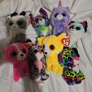 Lote Ty Beanie Baby Boo's Diente de León Pashun Athena Piper Dotty Tasha Gabby Yappy - Imagen 1 de 15
