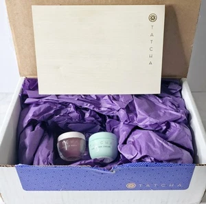 Set Tatcha The Water Cream 0,5 oz & The Kussu Lippenmaske 0,17 oz Japanisch Neu - Bild 1 von 8