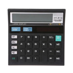 Financial Accounting Tools12 Digits Electronic Calculator Battery +Solar 2 Power - Picture 1 of 8