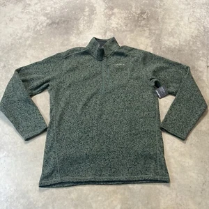 Eddie Bauer Jacket Mens LT Green MT Convector 2.0 hz Palm Pullover Fleece - Picture 1 of 10