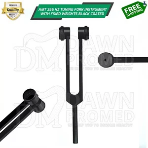 AMT 256 Hz Forcella Tuning Grado Medico con Pesi Fissi, Rivestita Nera Tedesca Gr - Foto 1 di 7