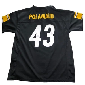 Pittsburgh Steelers Football NFL Youth XL Women’s Small Jersey Troy Polamalu 43 - Picture 1 of 7