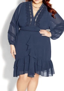 City Chic Plus Size XXL (2X) Sweetheart Dress NWT $125 - Picture 1 of 9